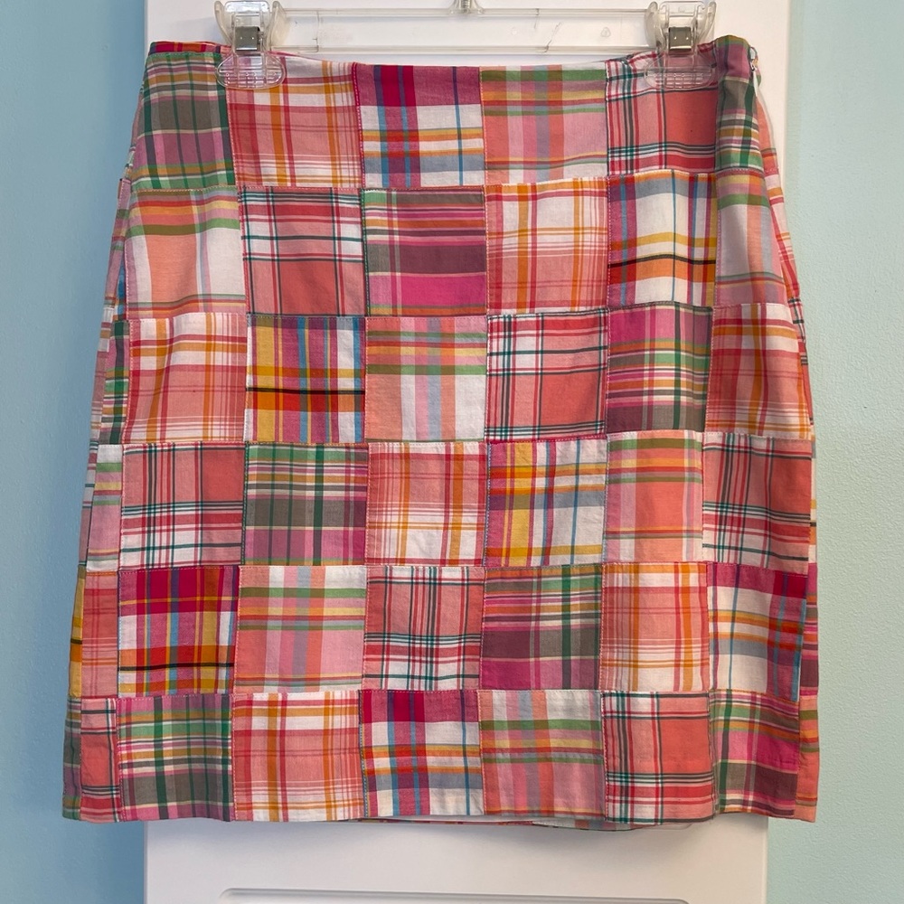 Talbots Madras Patchwork Skirt